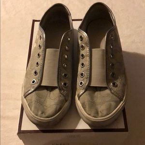 Silver Coach Shoes